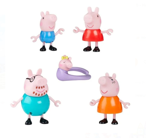 Figurine Peppa Pig Family of 5 - Hasbro [1]