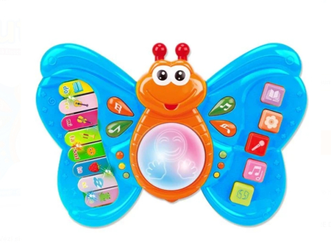 Jucarii Bebelusi si Prescolari - Pian Electronic - Flutura Do-Re-Mis cu Activitati