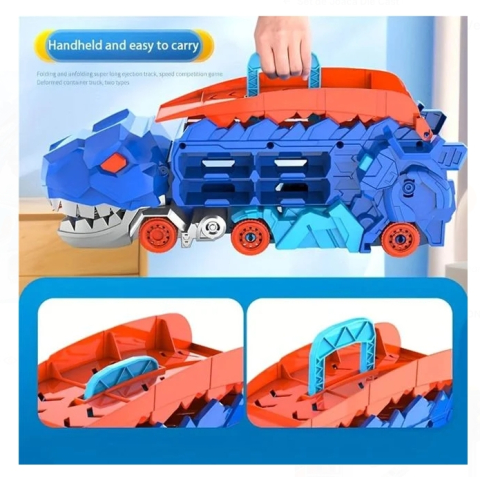 Pista Camion Dinozaur cu 2 Vehicule [1]
