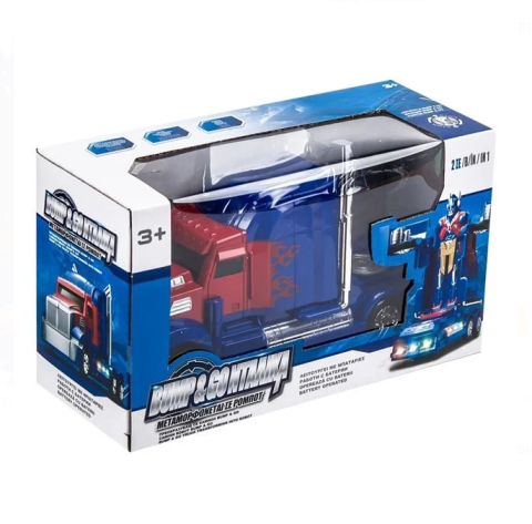 Robot cu Transformare in Camion Albastru cu Sunete & Lumini [1]