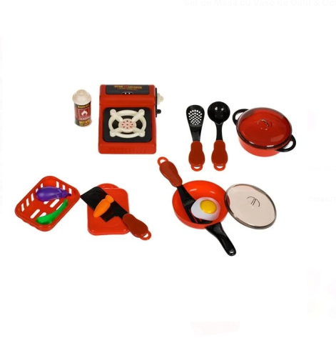 Set de Masa cu Vase de Gatit & Ochi - 12 piese [1]