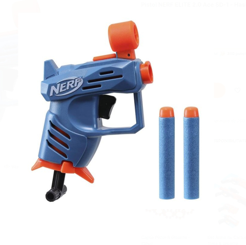 Arme cu Sageti din Spuma - Pistol NERF ELITE 2.0 Prospect QS 4 - Hasbro