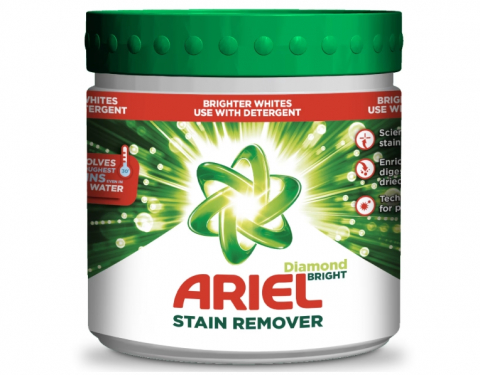 Detergent rufe - Pudra pentru indepartat pete Ariel Diamond 500g, rufe albe