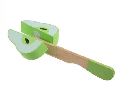 Set de Joaca din Lemn cu Fructe & Cutit 24,5x17,5cm [2]