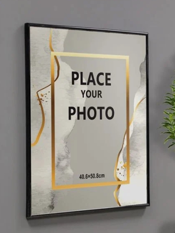 Rama Poze Decorativa Neagra din Plastic 40x50cm [1]