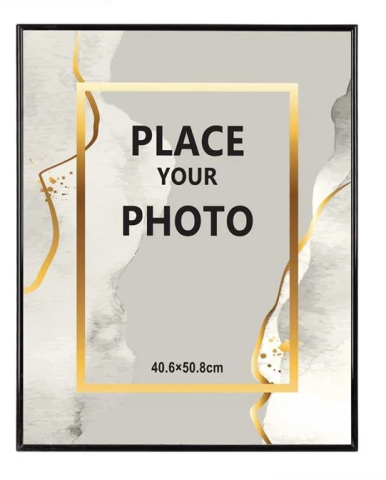 Rame Foto - Rama Poze Decorativa Neagra din Plastic 40x50cm