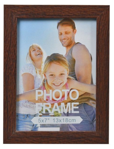 Rame Foto - Fama Foto Decorativa din Lemn Maro Inchis 13x18cm
