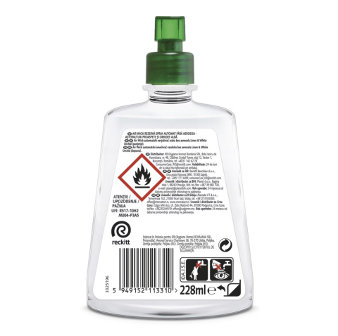 Rezerva odorizant de camera spray automat fara aerosoli Air Wick, Asternuturi proaspete si orhidee alba, 228ml [1]