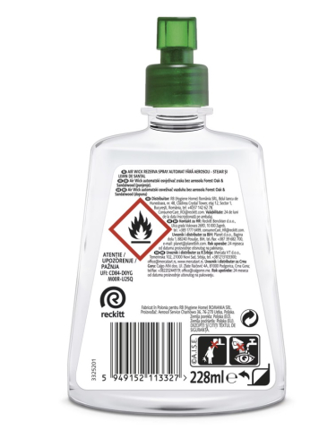 Rezerva odorizant de camera spray automat fara aerosoli Air Wick, Stejar si Lemn de Santal, 228ml [2]