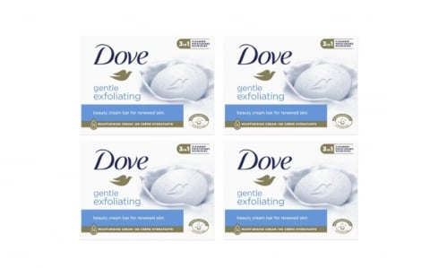 Ingrijire personala - Set Sapun Crema Dove Gentle Exfoliating, 4 Bucati x 90 g