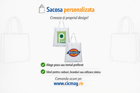 Sacose si Rucsace Personalizate - Sacosa textil 26x35 - Personalizat