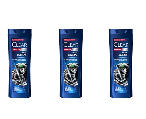 Ingrijire personala - Pachet 3 X Sampon Clear Men Deep Clean, 360 ml