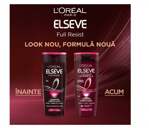 Sampon fortifiant L'Oreal Elseve Full Resist, pentru par fragil cu tendinta de cadere, 400 ml [1]