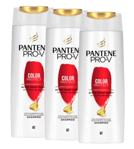 Sampon si balsam par - 3 X Sampon Pantene Pro-V Color Protect pentru par vopsit, 400 ml