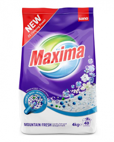 Detergent rufe - SANO Maxima Detergent Pudra Cu Parfum de Munte 4 Kg