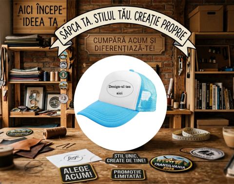 Sapca personalizata - Sapca personalizata - albastru deschis