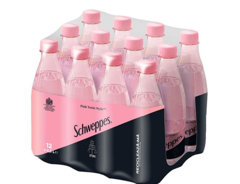 Bauturi carbogazoase - Schweppes Pink Tonic SGR 12 x 0,5 L
