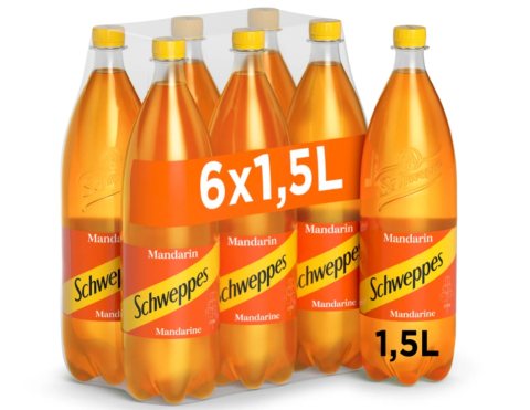 Bautura racoritoare carbogazoasa SCHWEPPES Mandarin bax 1.5L x 6 sticle