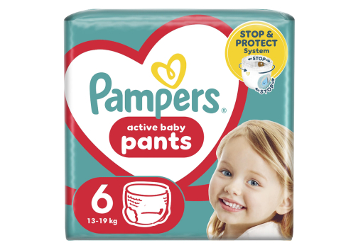 Scutece-chilotel Pampers Pants Jumbo Pack Marimea 6, 14-19 kg, 44 buc