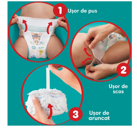 Scutece PAMPERS Pants Nr. 8 19+ kg, 3 pachete x 32 de bucati [2]