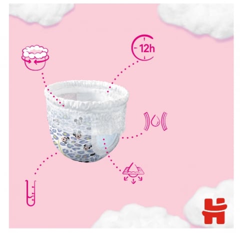 Scutece chilotel Huggies Little Movers 4, Girl, 9-14 kg, 72 buc [1]