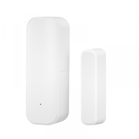 Senzor Inteligent Pentru Usa, Fereastra, Wireless, Compatibil cu Tuya/Smart Life, Control la Distanta, Voice Control, Notificari prin Aplicatie, Alb