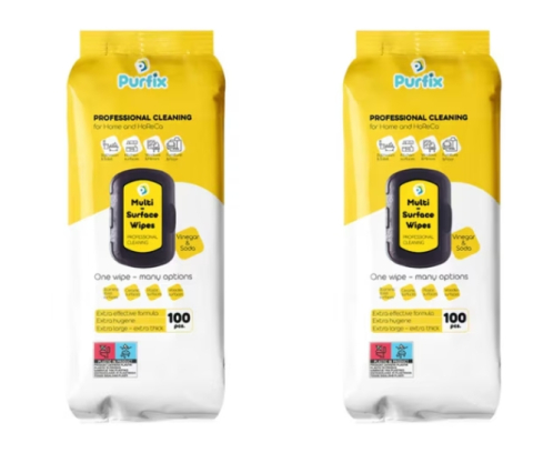 Solutie suprafete - Servetele umede Multisuprafete PURFIX 2 X 100 buc, 200 bucati