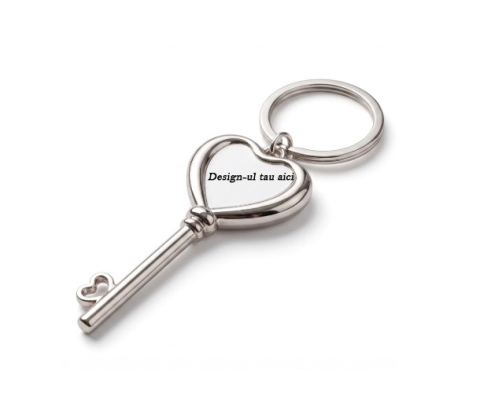 Breloc metalic personalizat Cheita Inima [1]