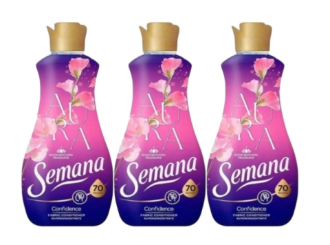 Produse Curatenie - Set 3 x Balsam de rufe Superconcentrat Semana Aura Confidence, 70 spalari, 1.4l - Copie