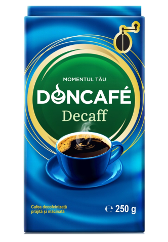 Cafea - Cafea macinata decafeinizata, Doncafe, 250 g