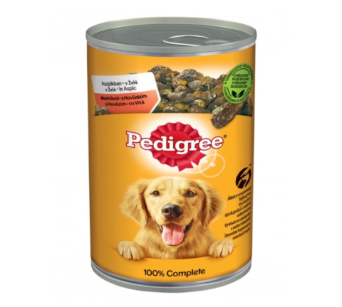 Hrana pentru caini - Set 2 x Hrana Umeda Caini Adult Pedigree cu Vita, 400 g