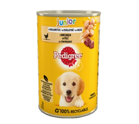 Hrana pentru caini - Hrana umeda pentru caini, Pedigree, junior cu pui, 400 g
