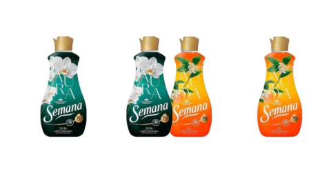 Produse Curatenie - Set 4 x Semana Variety, 2 x Balsam Rufe 1.4L Aura Smile 70 Spalari, 2 x Balsam Rufe 1.4L Aura Joy 70 Spalari