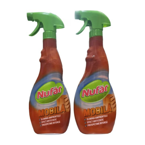 Solutie suprafete - Set 2 x Solutie curatare mobila Nufar, 500 ml