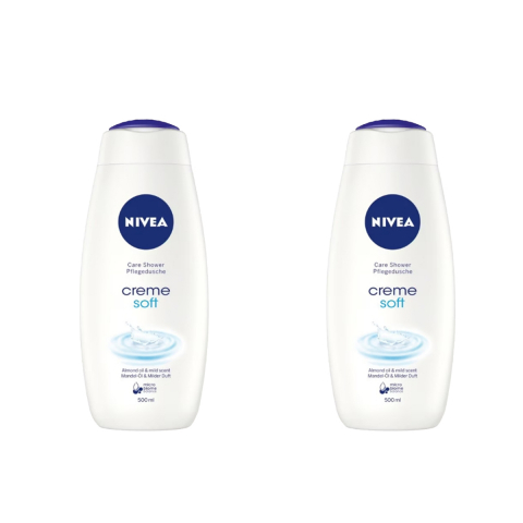 Gel de dus - Set 2 x Gel de Dus Nivea Creme Soft, 500 ml