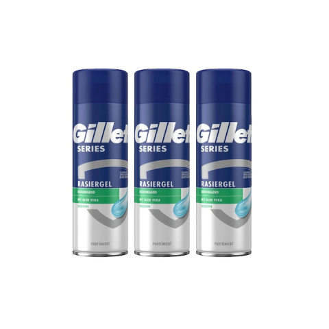 Ingrijire personala - Set 3 x Gillette Spuma Ras 200ml Series Sensitive Aloe Vera