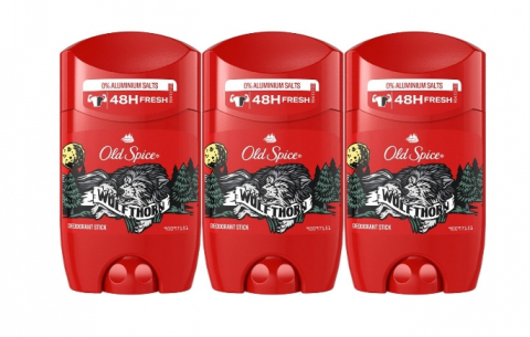 Deodorante si antiperspirante - Set 3 x Old Spice Antiperspirant Stick 50ml Wolfthorn, All Day Fresh, Intense Fresh Fragrance, Anti-urme albe, revirgorant, prospetime de durata, protectie 48h