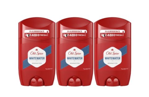 Deodorante si antiperspirante - Set 3 x Old Spice Antiperspirant Stick Men 50ml Whitewater, All Day Fresh, Intense Fresh Fragrance, Anti-urme albe, revirgorant, prospetime de durata, protectie 48h