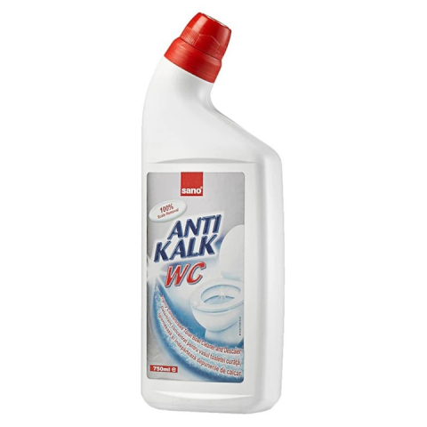 Odorizant toaleta - Set 3 x Solutie Anticalcar Sano Anti Kalk WC, 750 ml