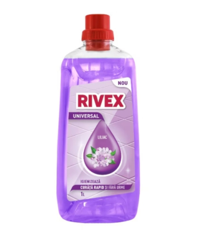 Produse Curatenie - Set 4 x Detergent Universal pentru Suprafete Rivex Casa, Liliac, 1 l