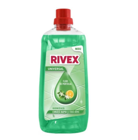 Produse Curatenie - Set 4 x Detergent Universal, Rivex, Flori de Portocal, 1 l