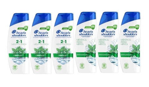 Sampon si balsam par - Set Igiena Head&shoulders 6 x Componente, 3 x sampon 330ml 2 in 1 menthol fresh, 3 x sampon 330ml menthol fresh