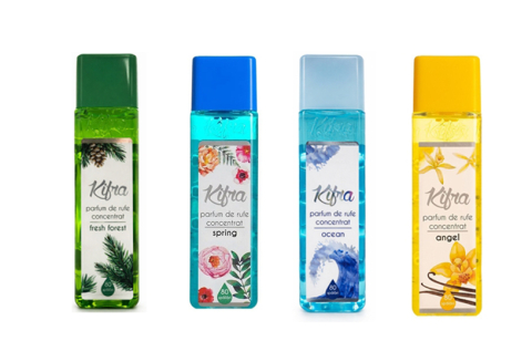 Balsam rufe - Pachet 4 x Parfum de Rufe Kifra - Spring, Fresh Forest, Ocean, Angel, 4 x 80 Spalari, 4 x 200 ml