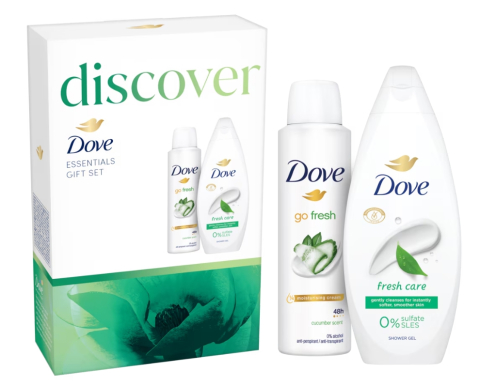 Seturi Cadou - Set cadou Dove: Gel de dus Fresh Care, 250ml + Deodorant Dove Cucumber, 150ml