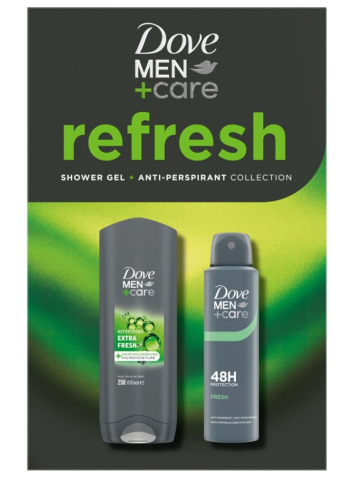 Seturi Cadou - Set cadou Dove Men +Care Refresh gel de dus, 250 ml + deodorant spray 150 ml