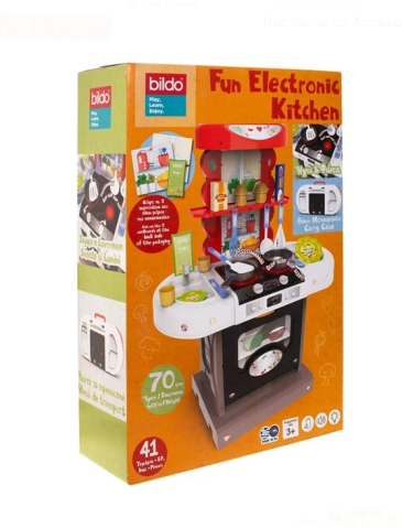 Jucarii Casnice - Bucatarie cu Accesorii Lumina & Efecte Sonore de Gatit