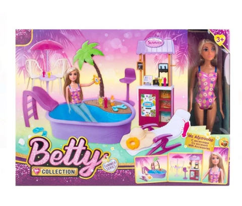 Set de Joaca Piscina cu Sezlong Bar & Papusa cu Accesorii [2]