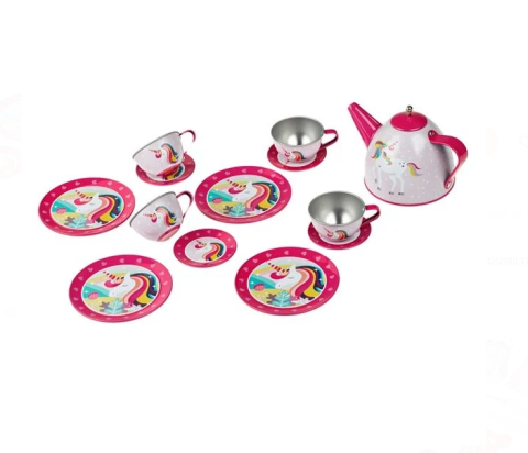 Jucarii Casnice - Set de Joaca Metalic Ceai - 13 piese