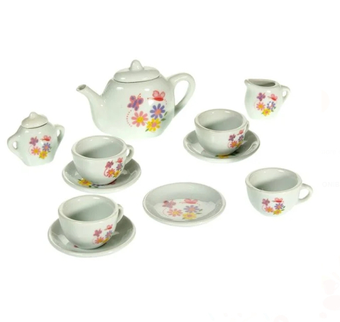 Jucarii Casnice - Set de Joaca Ceai de Portelan 13 piese