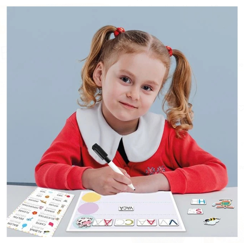 HappiHobbi Invat sa Scriu cu 83 de Magneti Educationali din Hartie - AS [4]